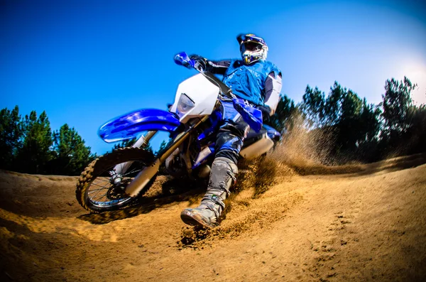 Enduro bike rider — Stock Photo, Image