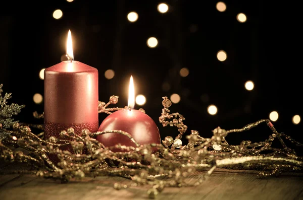 Velas de Navidad — Foto de Stock