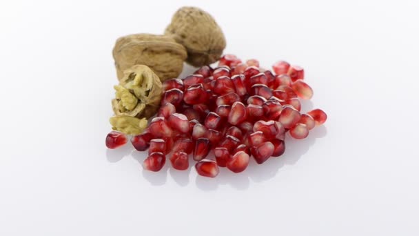 Pomegranate seed pile — Stock Video