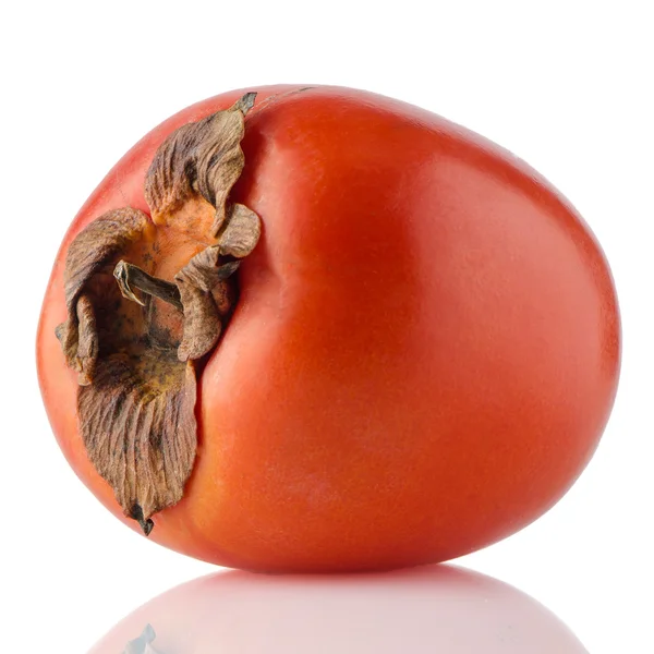 Rød, moden persimmon – stockfoto