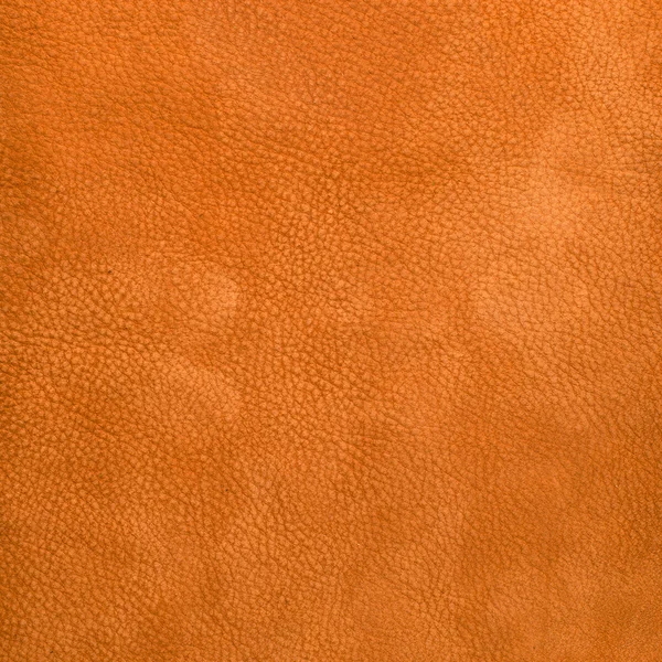 Textura de couro laranja close-up — Fotografia de Stock