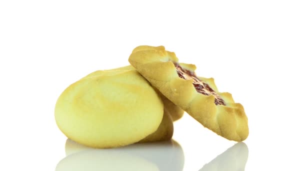 Deliciosas galletas de mantequilla — Vídeos de Stock