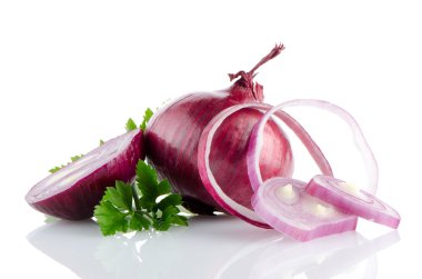 Kırmızı soğan dilimlenmiş