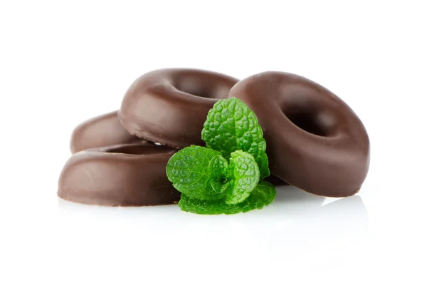 Chocolate donut cookies — Stock Photo, Image