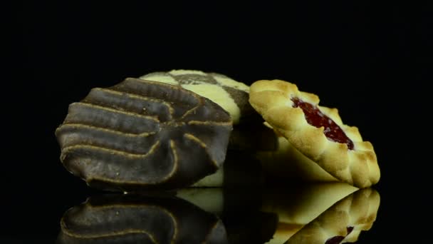 Deliciosas galletas de mantequilla — Vídeos de Stock