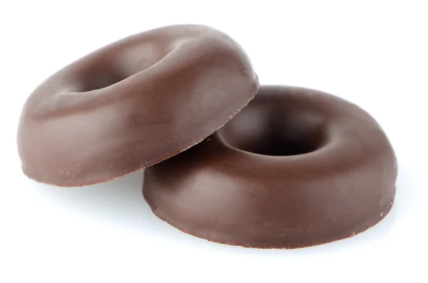 Chocolate donut cookies — Stock Photo, Image