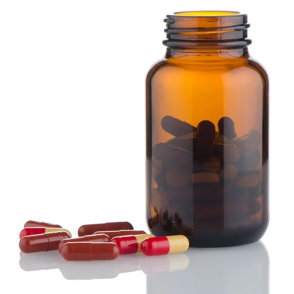 Pills from bottle — Stock Photo, Image