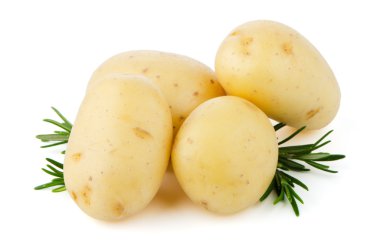 yeni patates ve yeşil maydanoz