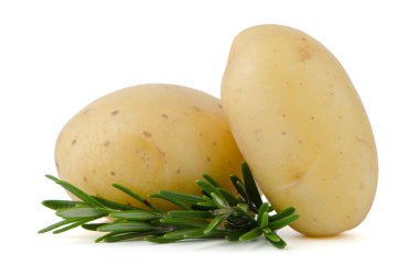 yeni patates ve yeşil maydanoz