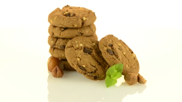 チョコレートチップクッキー — ストック動画