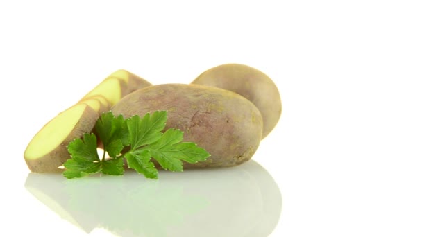 New potato tuber — Stock Video