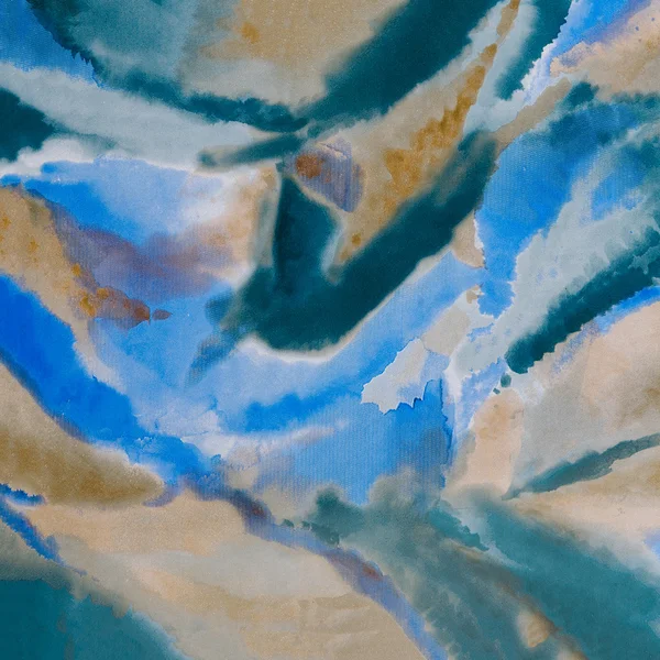 Pintura a óleo azul — Fotografia de Stock