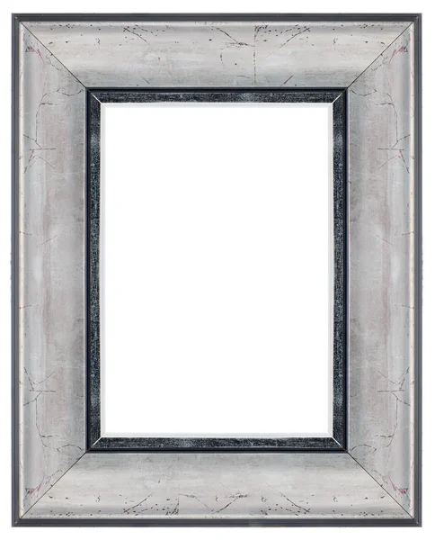 Stylový stříbrný rám — Stock fotografie