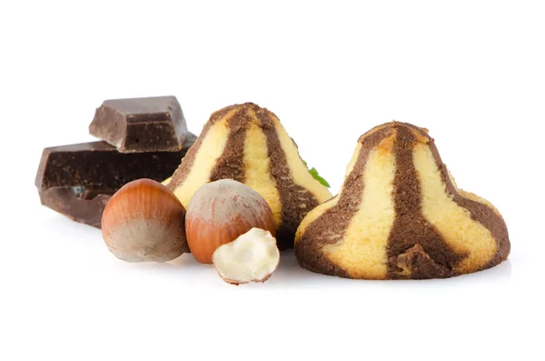 Zelfgemaakte chocoladekoekjes — Stockfoto