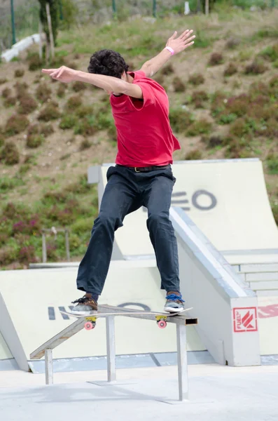 Patinador não identificado — Fotografia de Stock