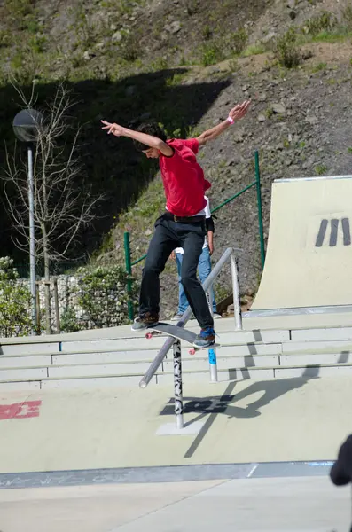 Patinador no identificado — Foto de Stock