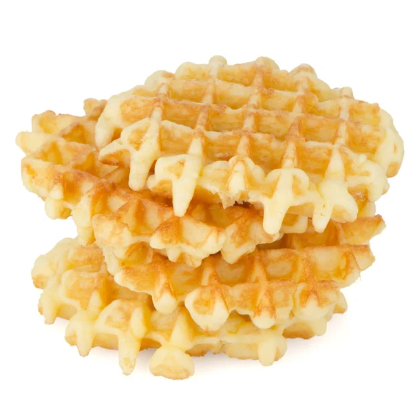 Pile of sweet waffles — Stock Photo, Image