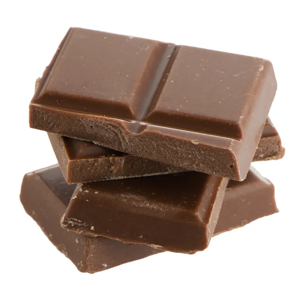 Close-up detail van chocolade delen — Stockfoto