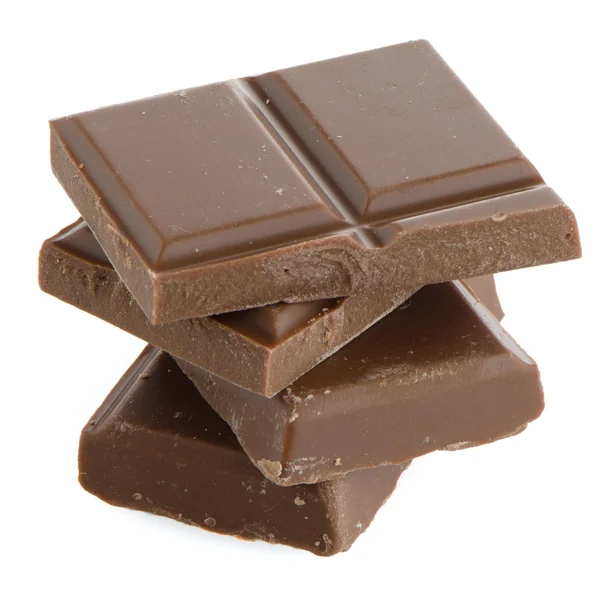 Close-up detail van chocolade delen — Stockfoto