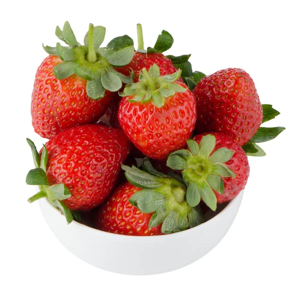 Fresh strawberries in bowl — Stock Photo, Image