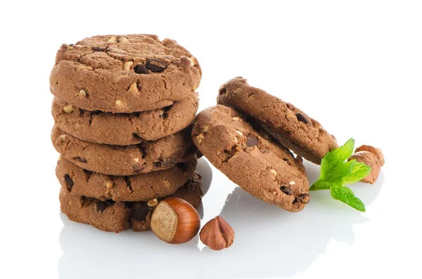 Biscotti al cioccolato fatti in casa — Foto Stock