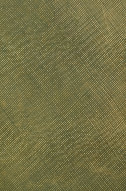 Yeşil deri kaplama.