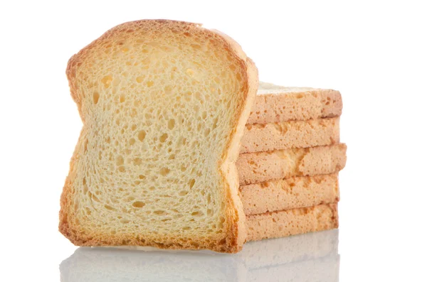 Golden brown toast — Stock Photo, Image
