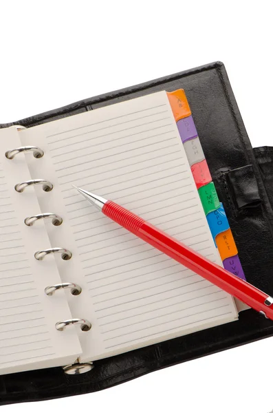 Note book and pencil — Stock Photo, Image