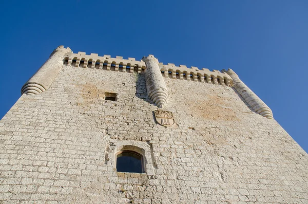 Stenen toren van penafiel kasteel, Spanje — Stockfoto