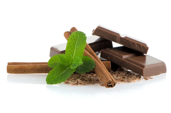 Closeup detail of chocolate parts — Stock Photo, Image