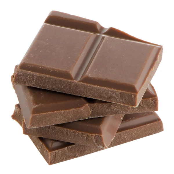 Close-up detail van chocolade delen — Stockfoto