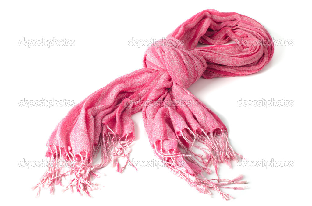 Warm scarf in pink