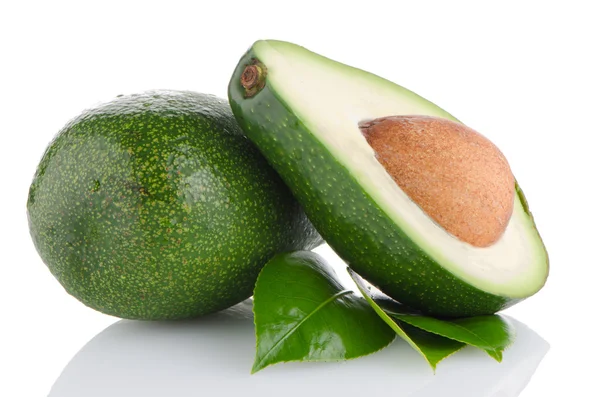 Aguacates sobre blanco — Foto de Stock