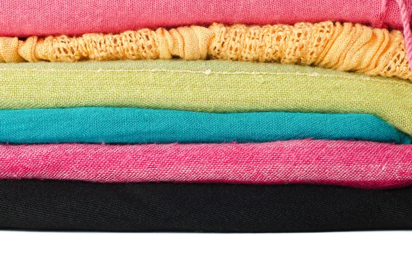 Pile de foulards colorés — Photo