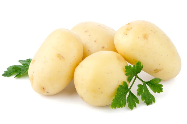 新土豆和绿色欧芹 — 图库照片