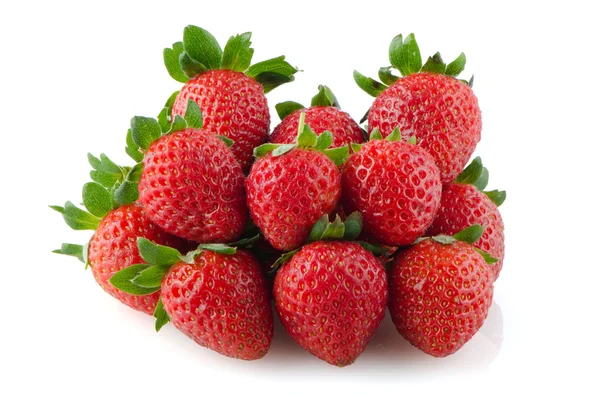 Aptitretande jordgubbar — Stockfoto