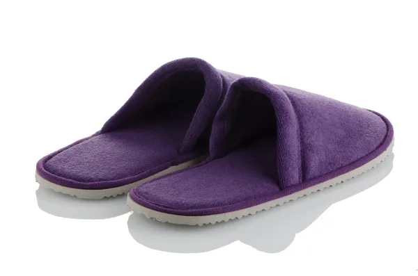 A pair of purple slippers — Stock Photo, Image