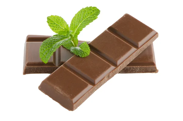 Close-up detail van chocolade delen — Stockfoto