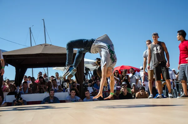 B-Boying equipaggi di riscaldamento — Foto Stock