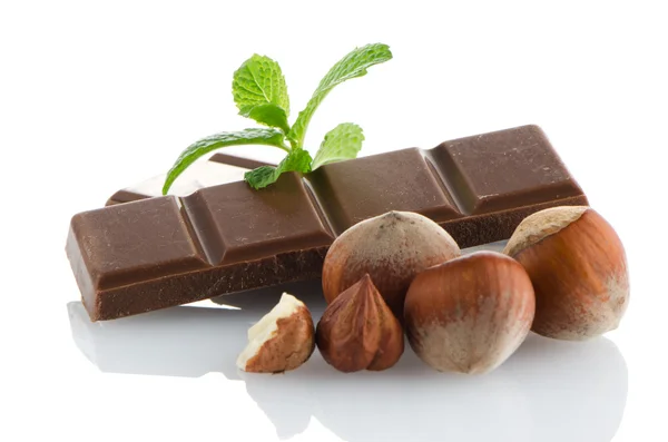 Closeup detail of chocolate parts — Stock Photo, Image