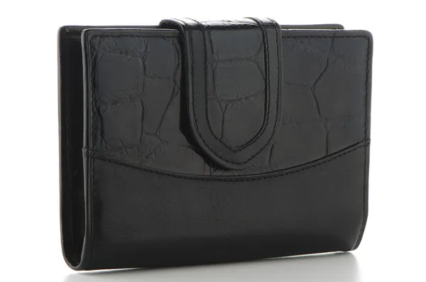 Black Leather Purse — Stock Photo, Image