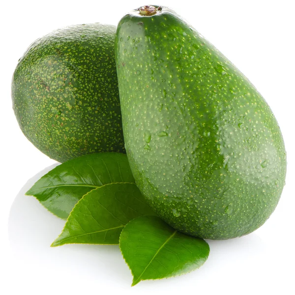 Aguacates sobre blanco — Foto de Stock