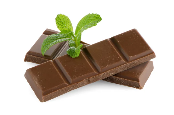 Close-up detail van chocolade delen — Stockfoto