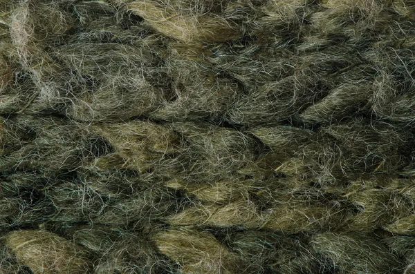 Lana verde lavorata a maglia — Foto Stock