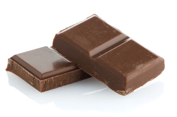 Close-up detail van chocolade delen — Stockfoto