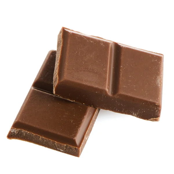 Close-up detail van chocolade delen — Stockfoto