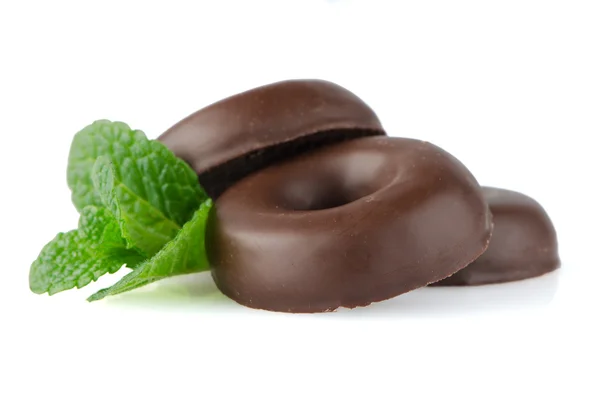 Chocolate donut cookies — Stock Photo, Image