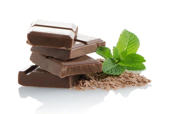 Closeup detail of chocolate parts — Stock Photo, Image