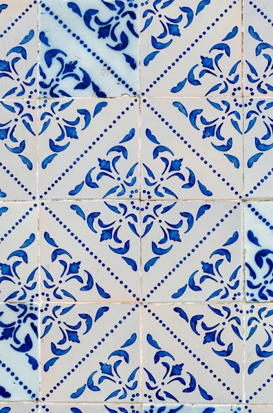 Traditional Portuguese glazed tiles — Stock Photo, Image