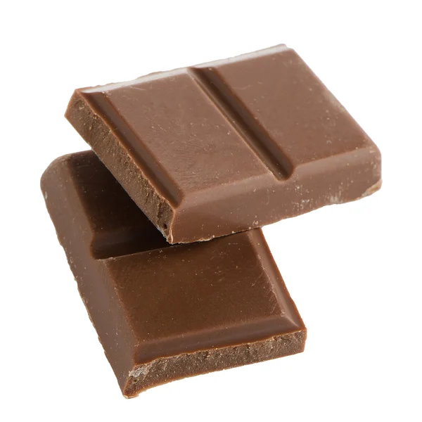 Close-up detail van chocolade delen — Stockfoto